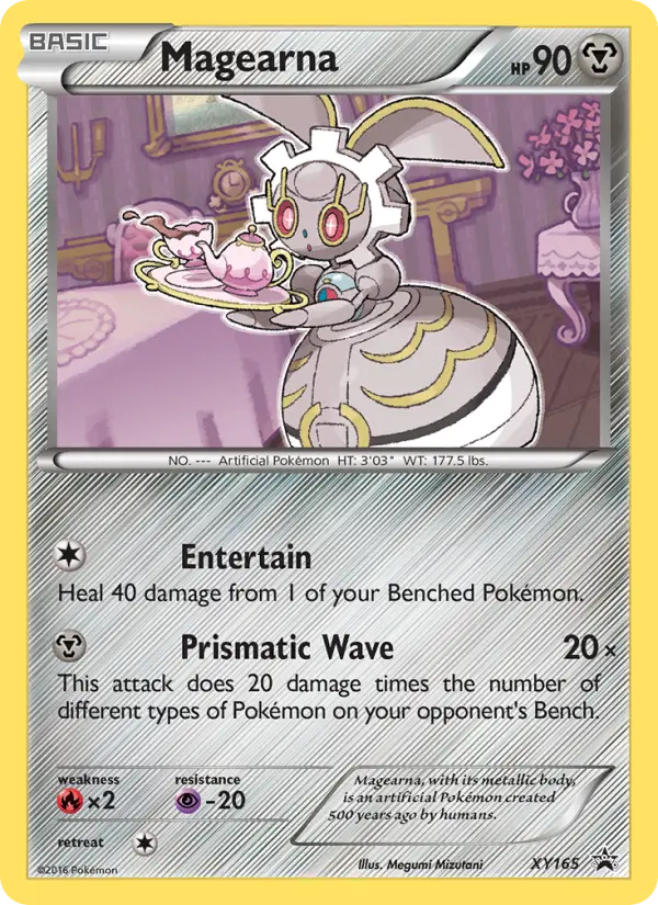 Magearna XY165 card from XY Black Star Promos
