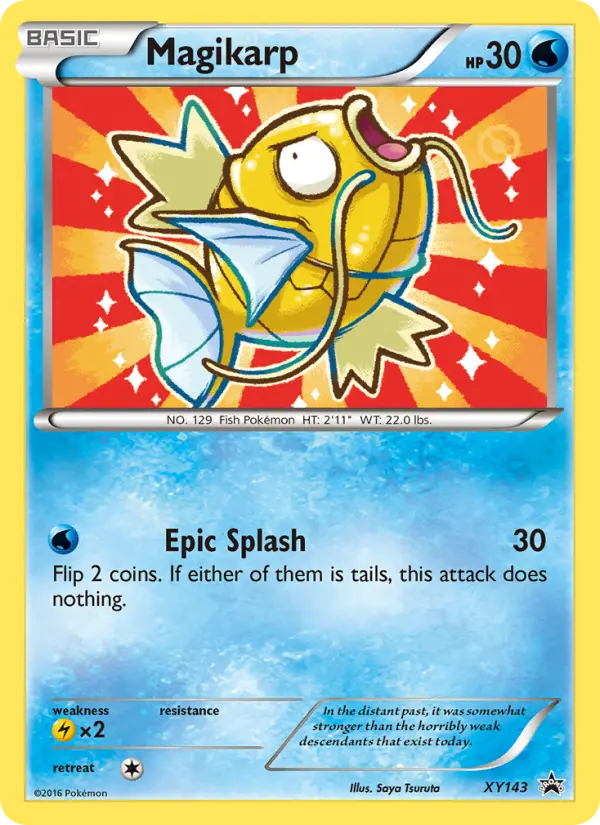 Magikarp XY143 card from XY Black Star Promos