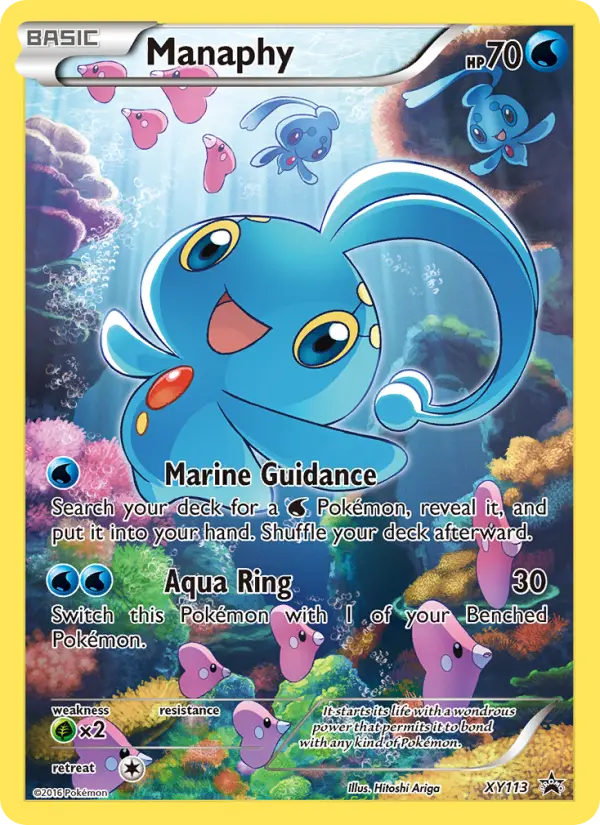 Manaphy XY113 — XY Black Star Promos XY113, Holofoil finish