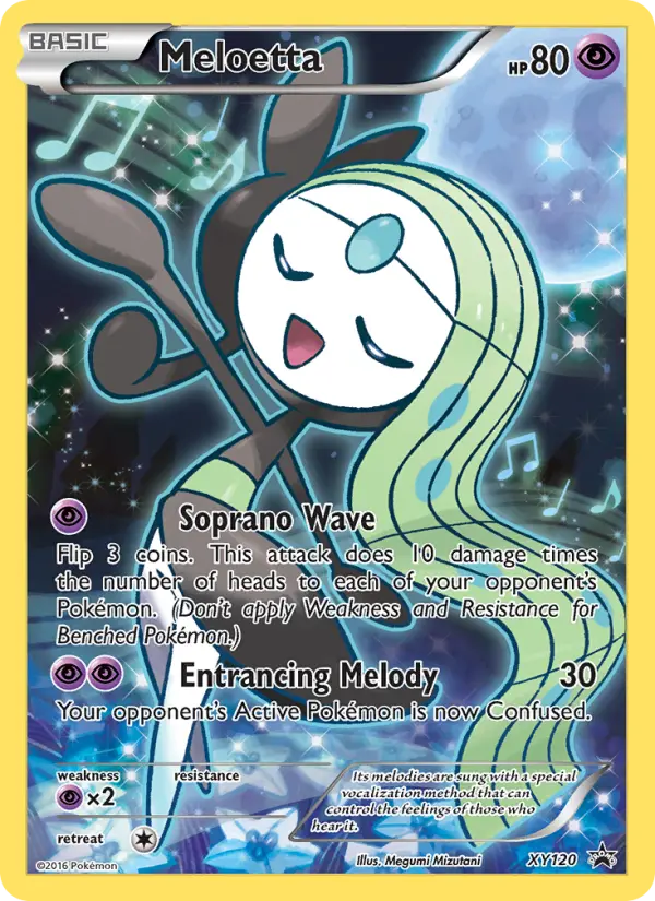 Meloetta XY120 — XY Black Star Promos XY120, Holofoil finish