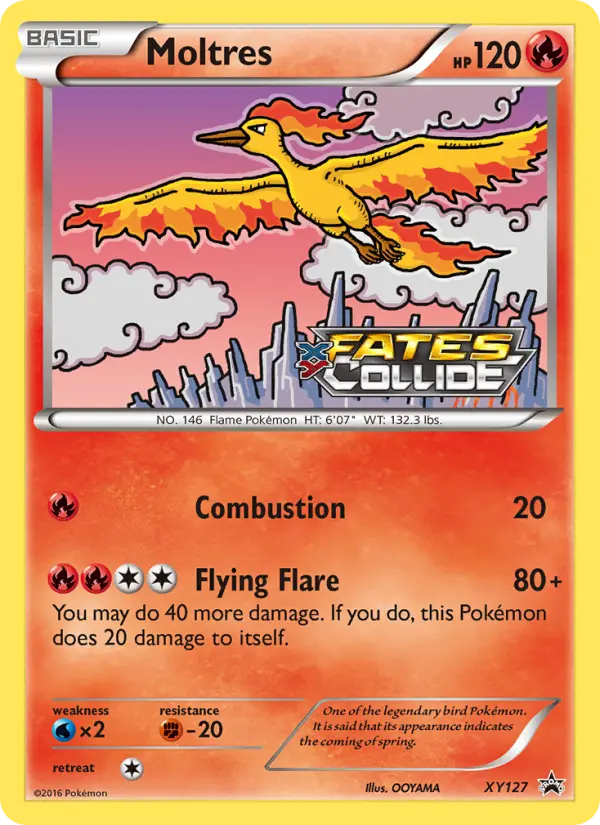 Moltres XY127 — XY Black Star Promos XY127, Holofoil finish