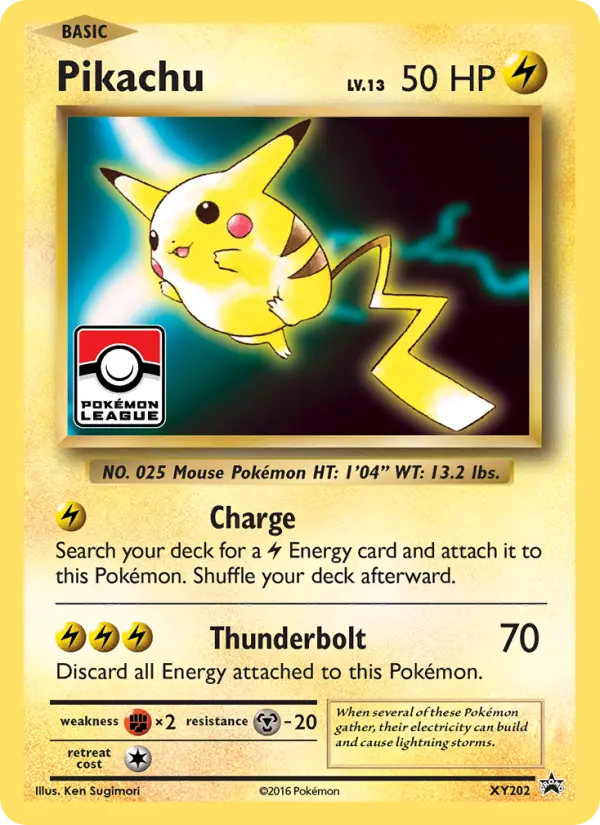 Pikachu XY202 — XY Black Star Promos XY202, Holofoil finish