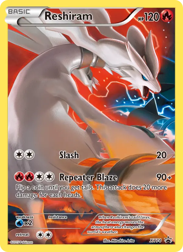 Reshiram XY74 card from XY Black Star Promos
