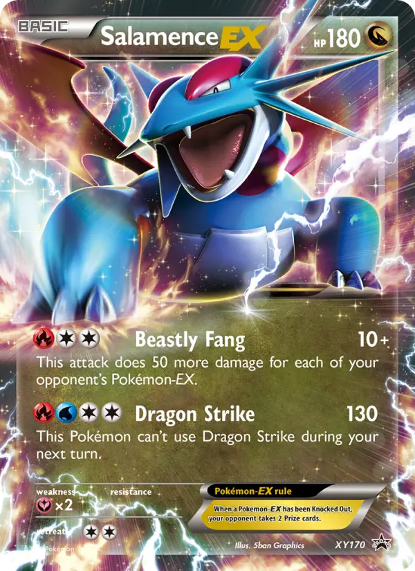 Salamence-EX XY170 card from XY Black Star Promos