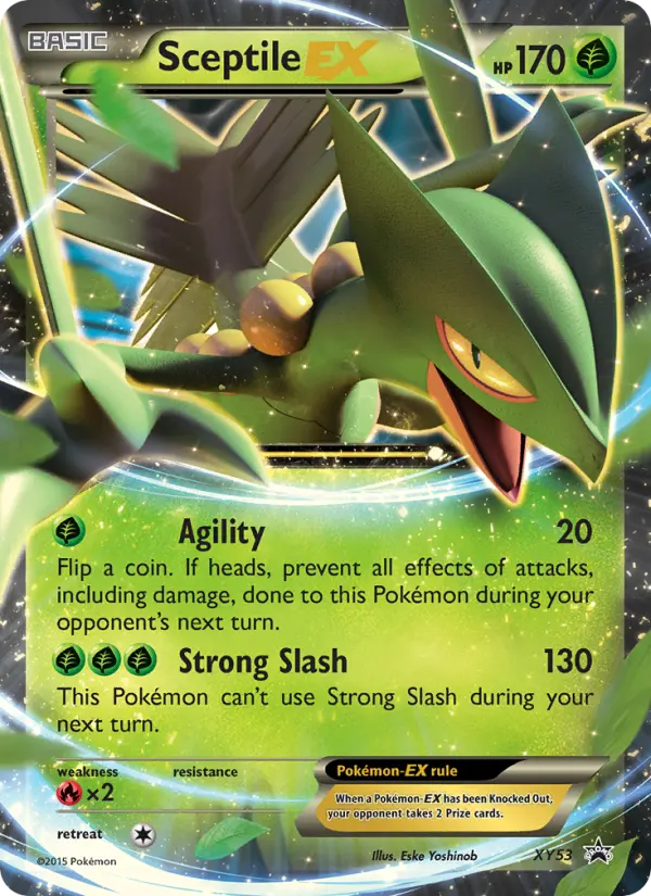 Sceptile-EX XY53 card from XY Black Star Promos