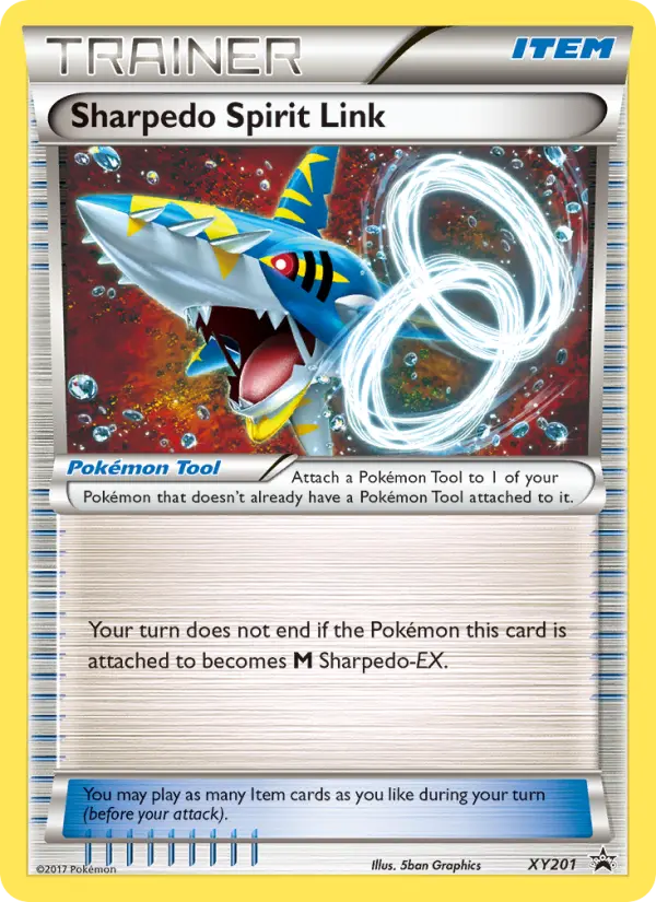 Sharpedo Spirit Link XY201 — XY Black Star Promos XY201, Normal finish