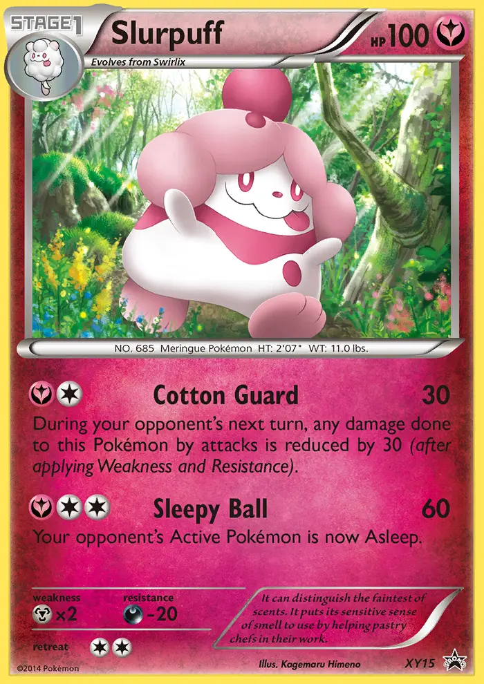 Slurpuff XY15 card from XY Black Star Promos