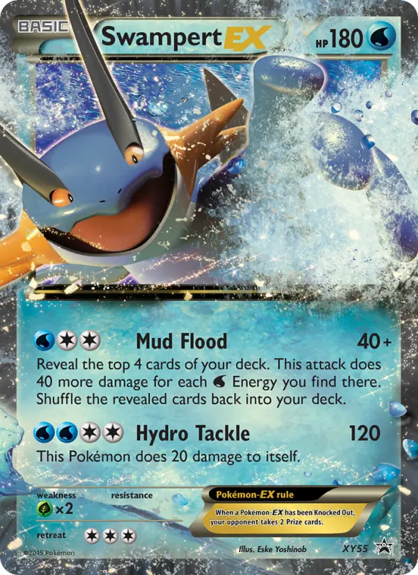 Swampert-EX XY55 card from XY Black Star Promos