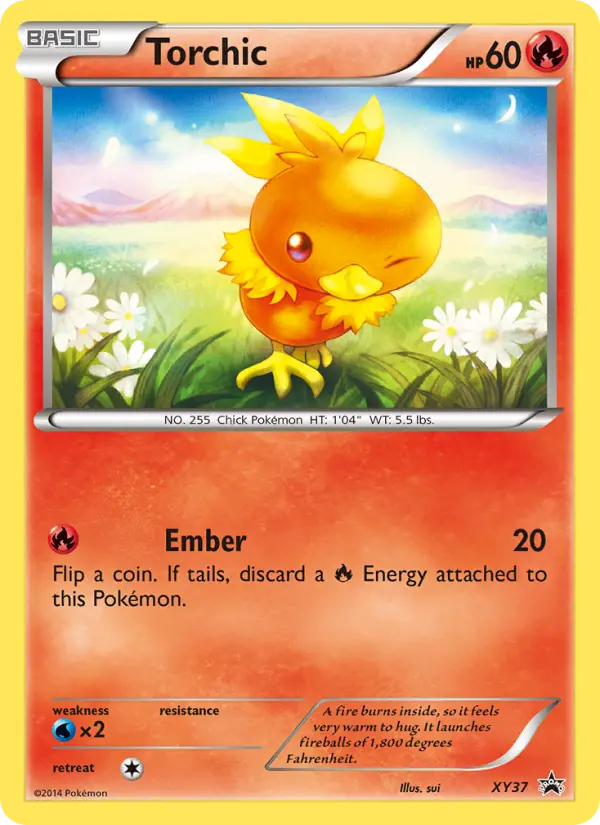 Torchic XY37 card from XY Black Star Promos