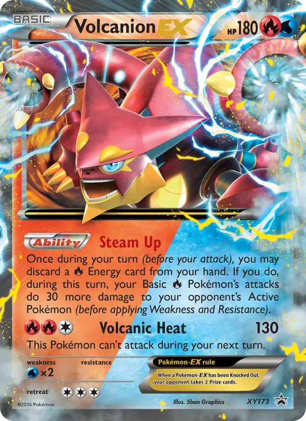Volcanion-EX XY173 — XY Black Star Promos XY173, Holofoil finish