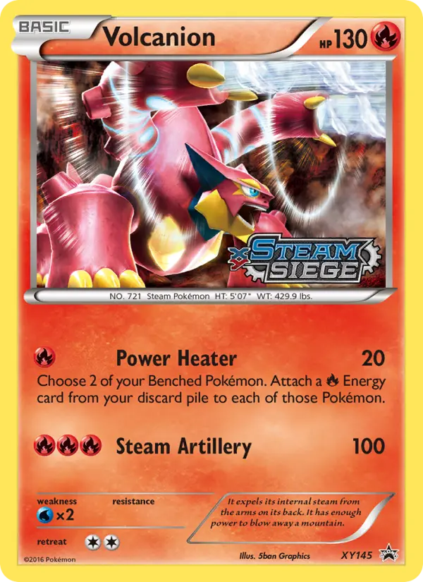 Volcanion XY145 card from XY Black Star Promos