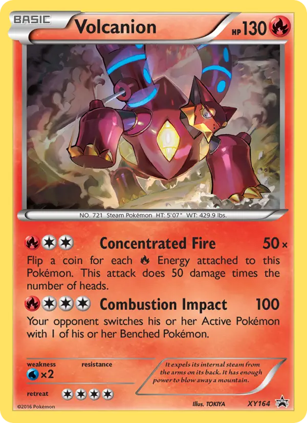 Volcanion XY164 — XY Black Star Promos XY164, Holofoil finish