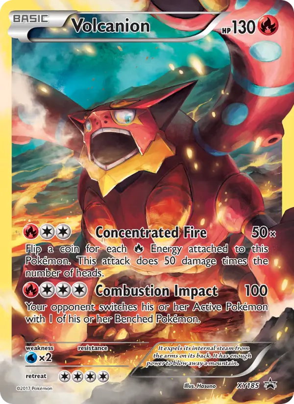 Volcanion XY185 card from XY Black Star Promos