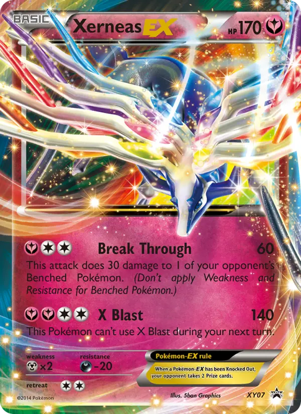 Xerneas-EX XY07 card from XY Black Star Promos