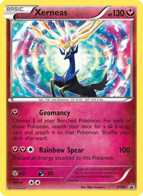 Xerneas XY05 card from XY Black Star Promos