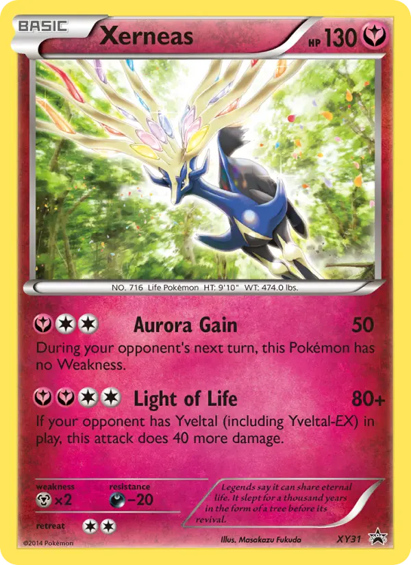 Xerneas XY31 card from XY Black Star Promos