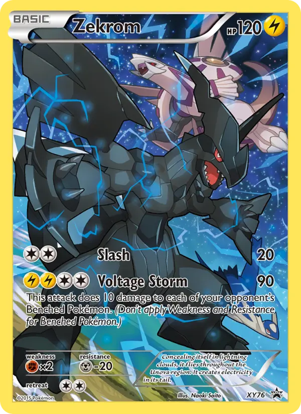 Zekrom XY76 card from XY Black Star Promos