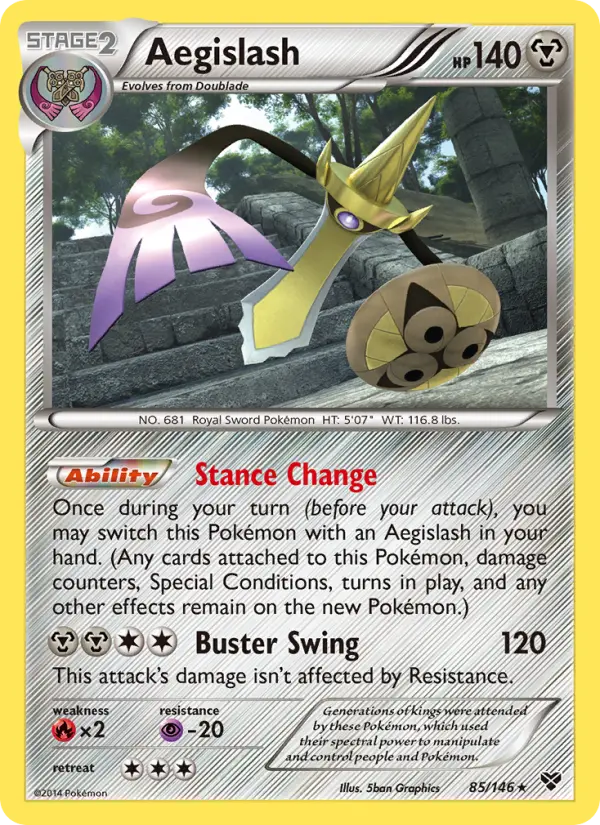 Aegislash 85 card from XY
