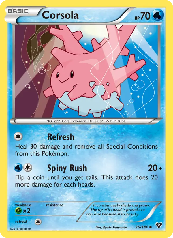 Corsola 36 — XY 36, Normal finish