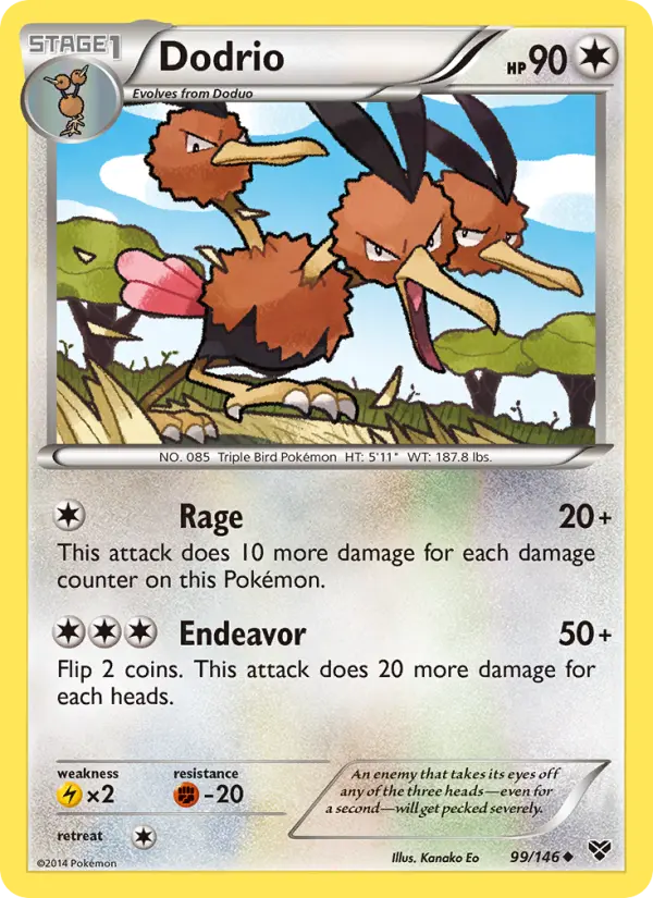Dodrio 99 card from XY