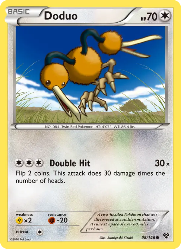 Doduo 98 card from XY