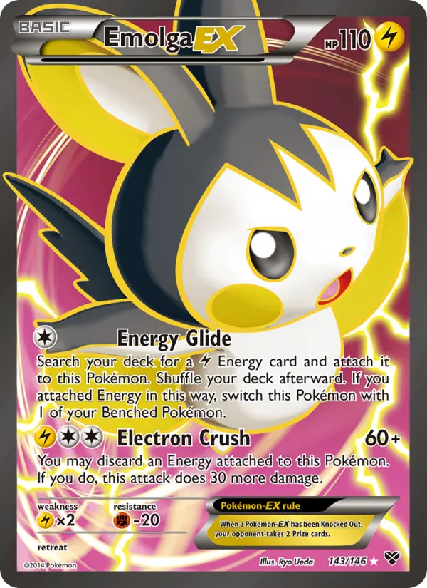 Emolga-EX 143 card from XY