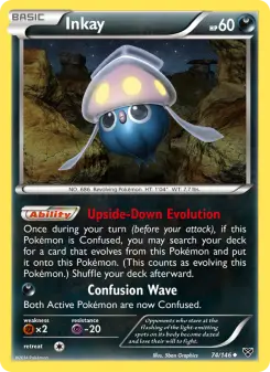 Inkay 74 — shown as an example of the Reverse Holofoil finish