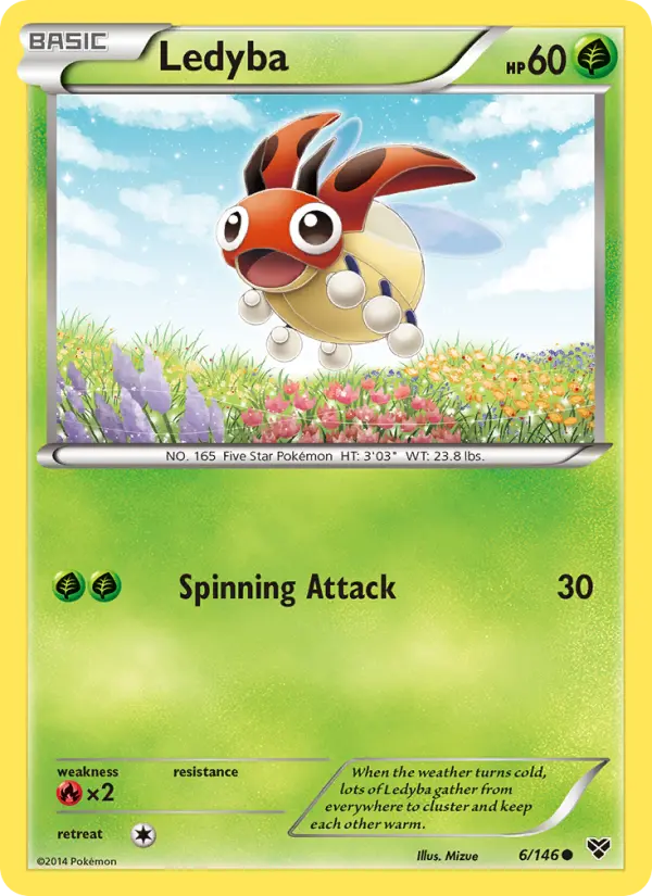 Ledyba 6 card from XY