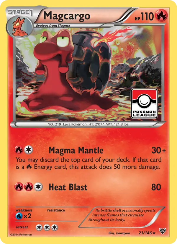 Magcargo 21 card from XY