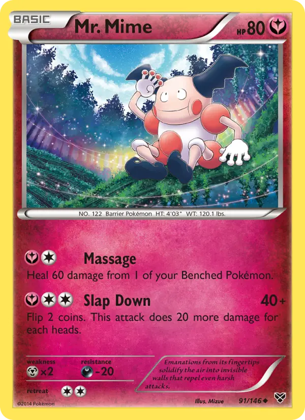 Mr. Mime 91 — XY 91, Normal finish