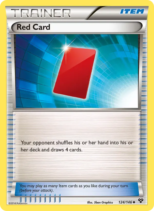 Red Card 124 — XY 124, Normal finish