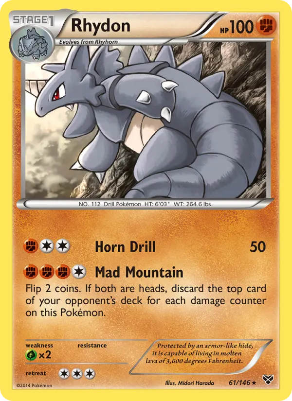 Rhydon 61 — XY 61, Normal finish