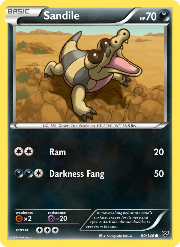 Sandile 69 card from XY