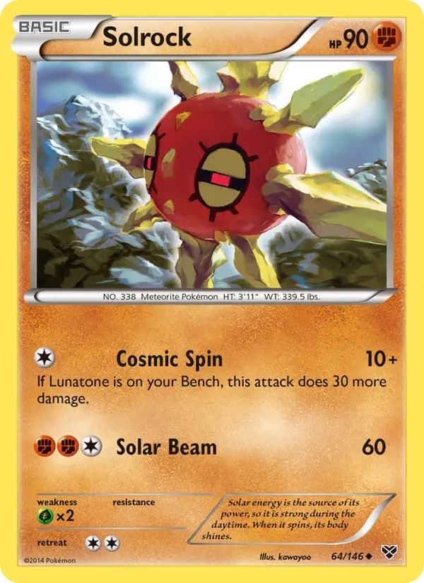Solrock 64 card from XY