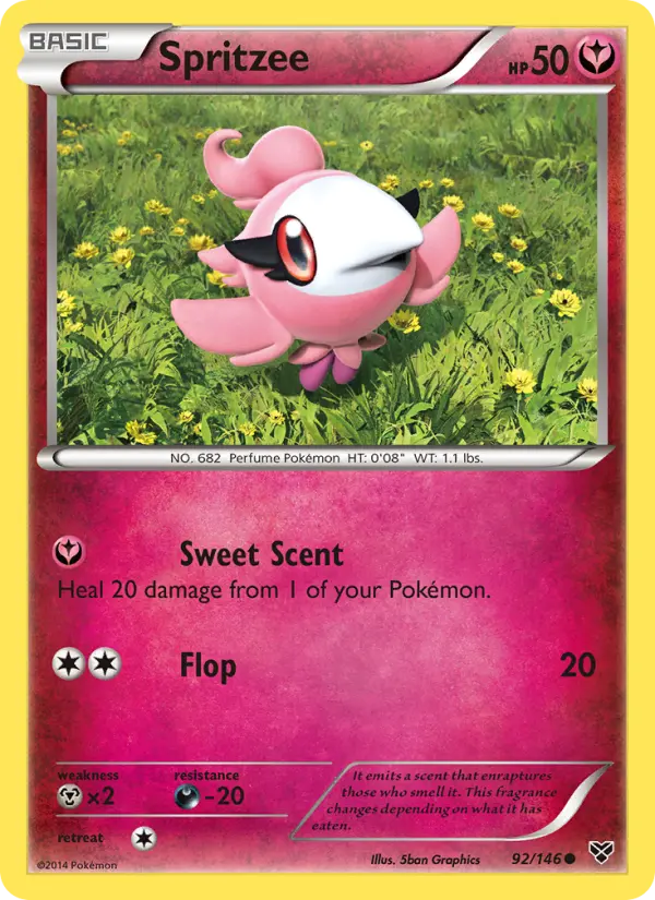 Spritzee 92 card from XY
