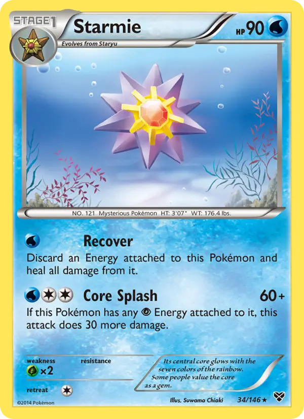 Starmie 34 — XY 34, Normal finish