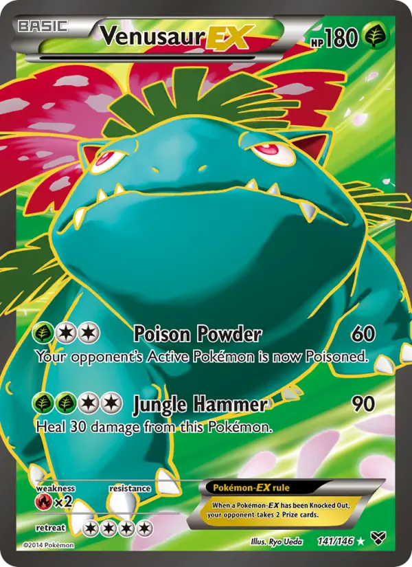 Venusaur-EX 141 card from XY
