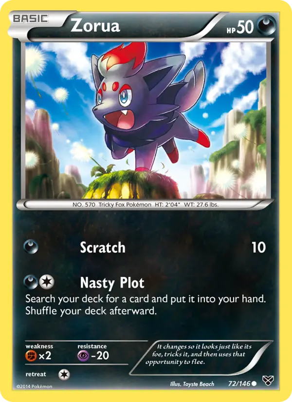 Zorua 72 — XY 72, Normal finish